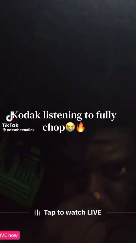 Kodak listening to FullyChop Kodak listening to FullyChop