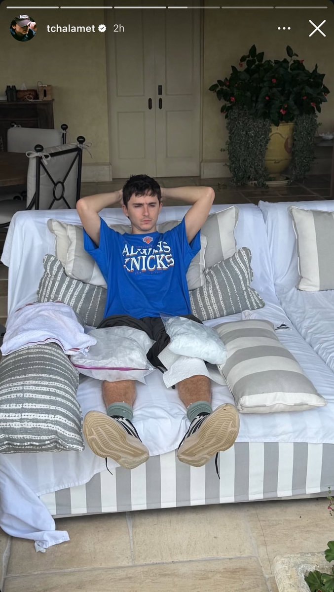 Timothee Chalamet Knicks recovery