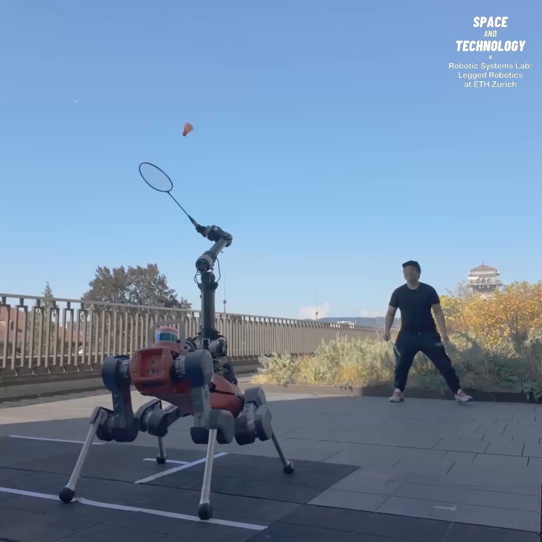 ANYmal quadruped robot badminton ETH Zurich
