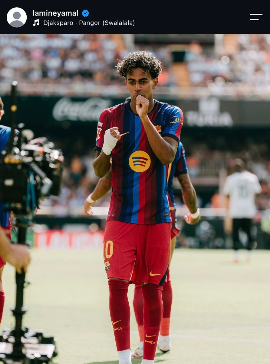 Lamine Yamal Barcelona brace vs Valencia
