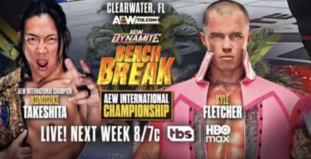 Konosuke Takeshita vs Kyle Fletcher AEW International Championship Beach Break