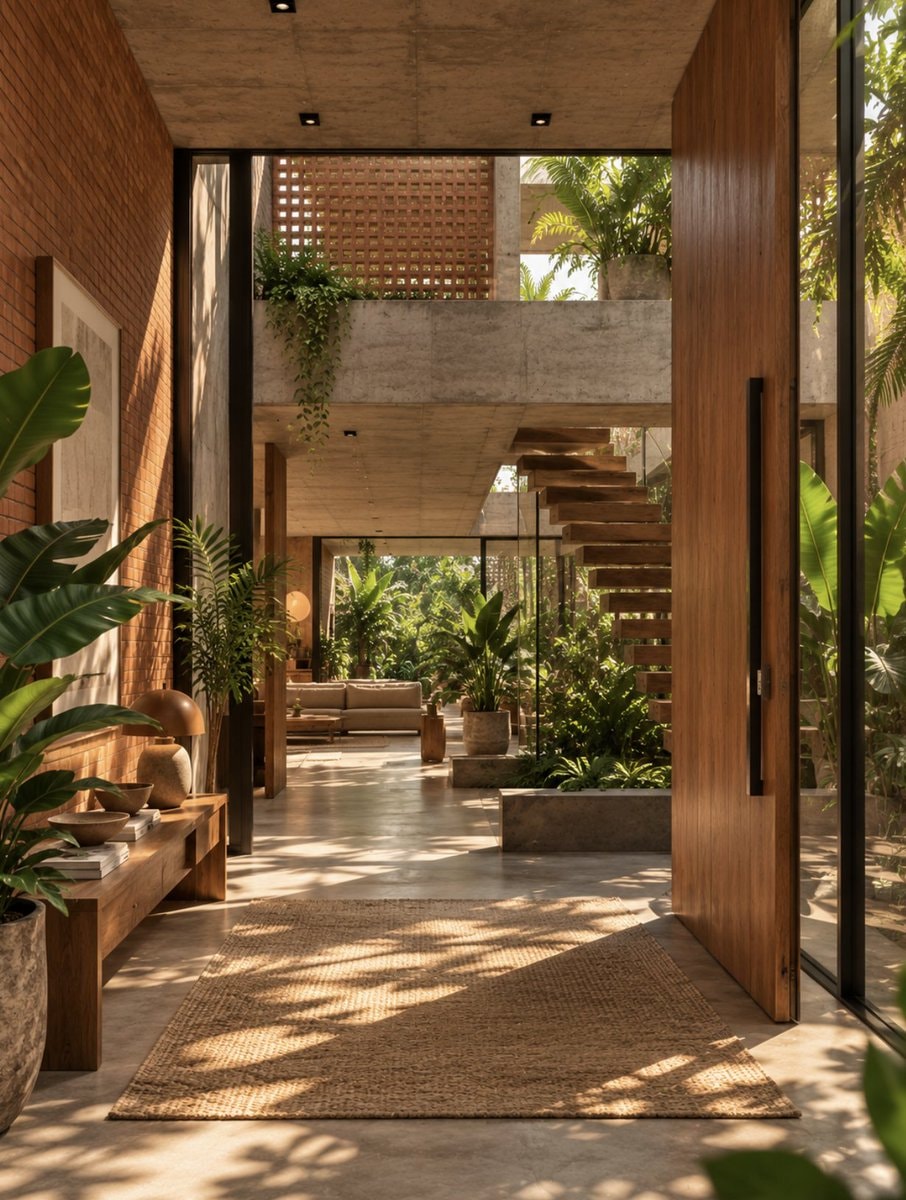 Architect and botanist home interior