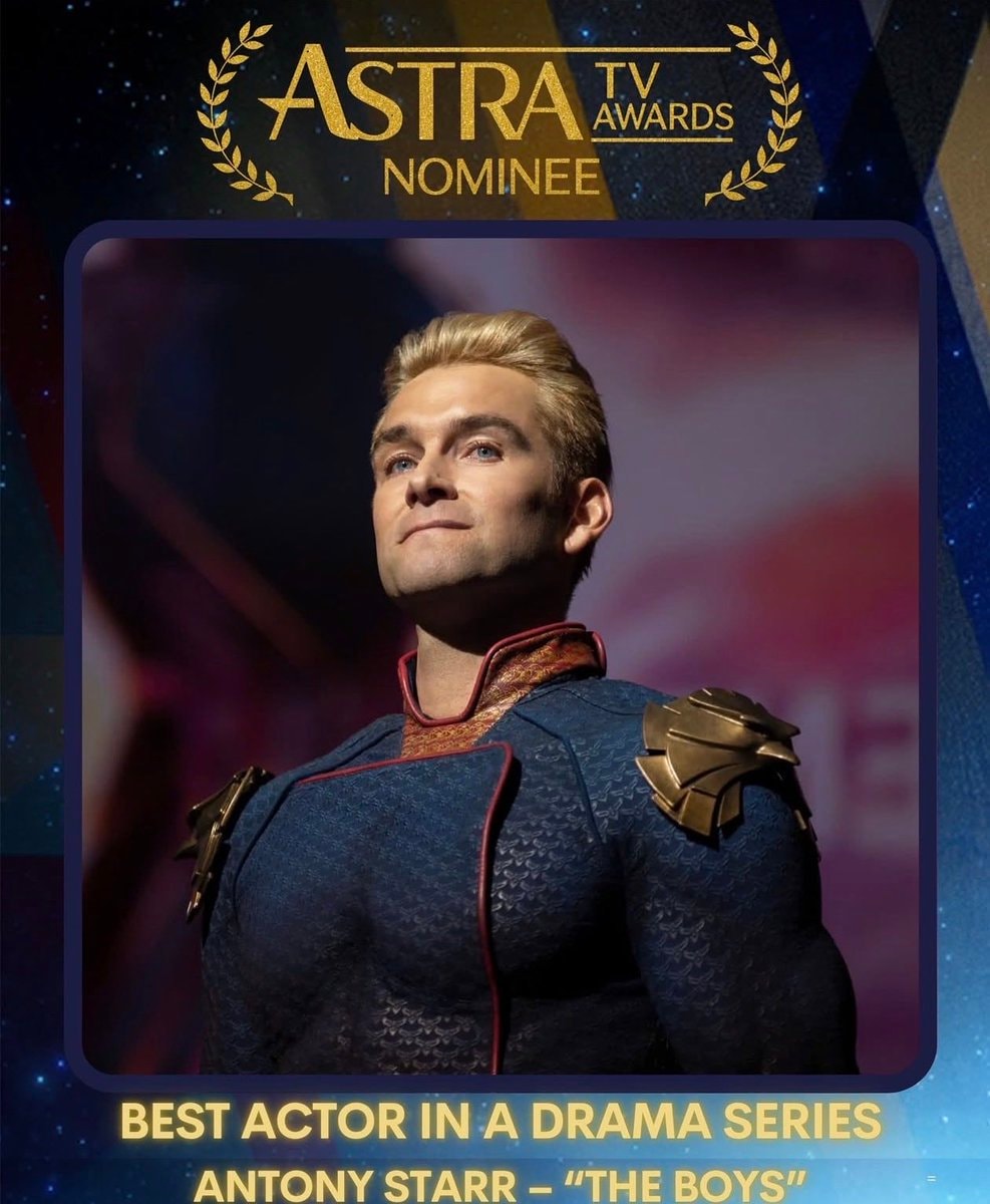 Antony Starr ASTRA Award nomination The Boys Antony Starr ASTRA Award nomination The Boys