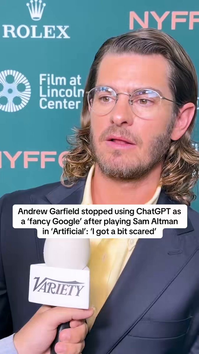 Andrew Garfield on ChatGPT fear