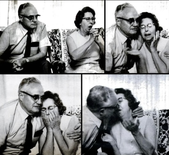 Stephen and Viola Armstrong react to moon landing