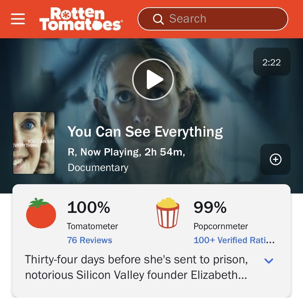You Can See Everything Elizabeth Holmes documentary