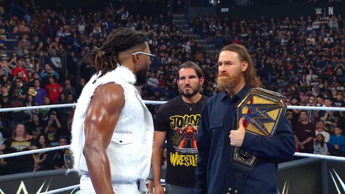 Trick Williams confronts Sami Zayn on SmackDown