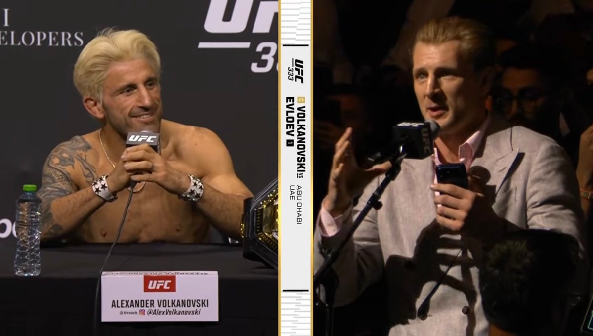 Alexander Volkov asks Alexander Volkanovski