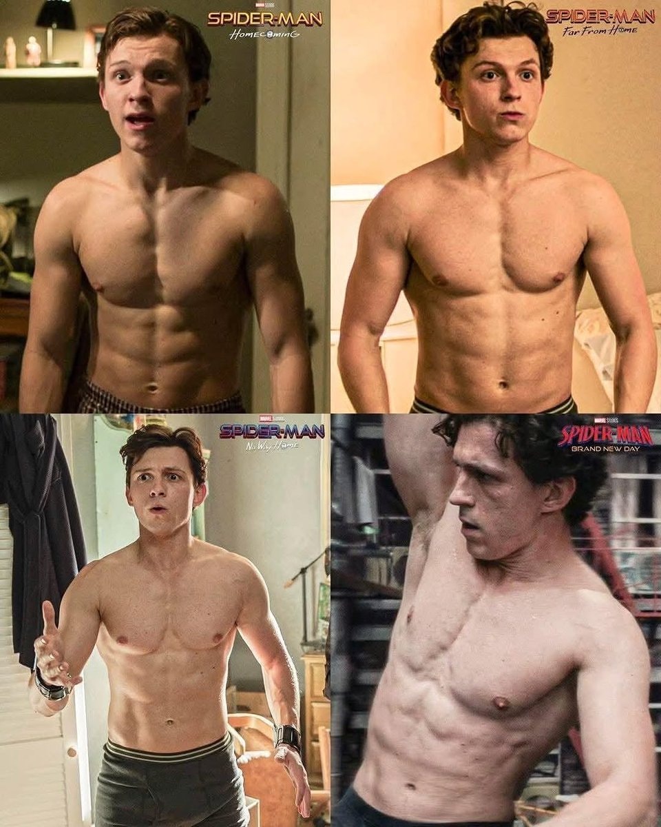 Tom Holland Spider-Man physique comparison Tom Holland Spider-Man physique comparison