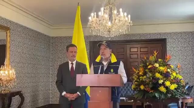Colombia earthquake aid announcement
