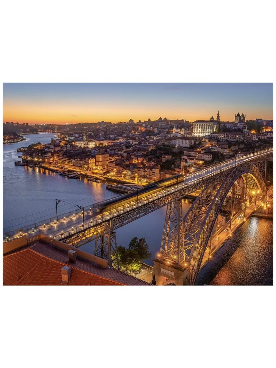 Porto Portugal cityscape at dusk (photo 3 of 3)