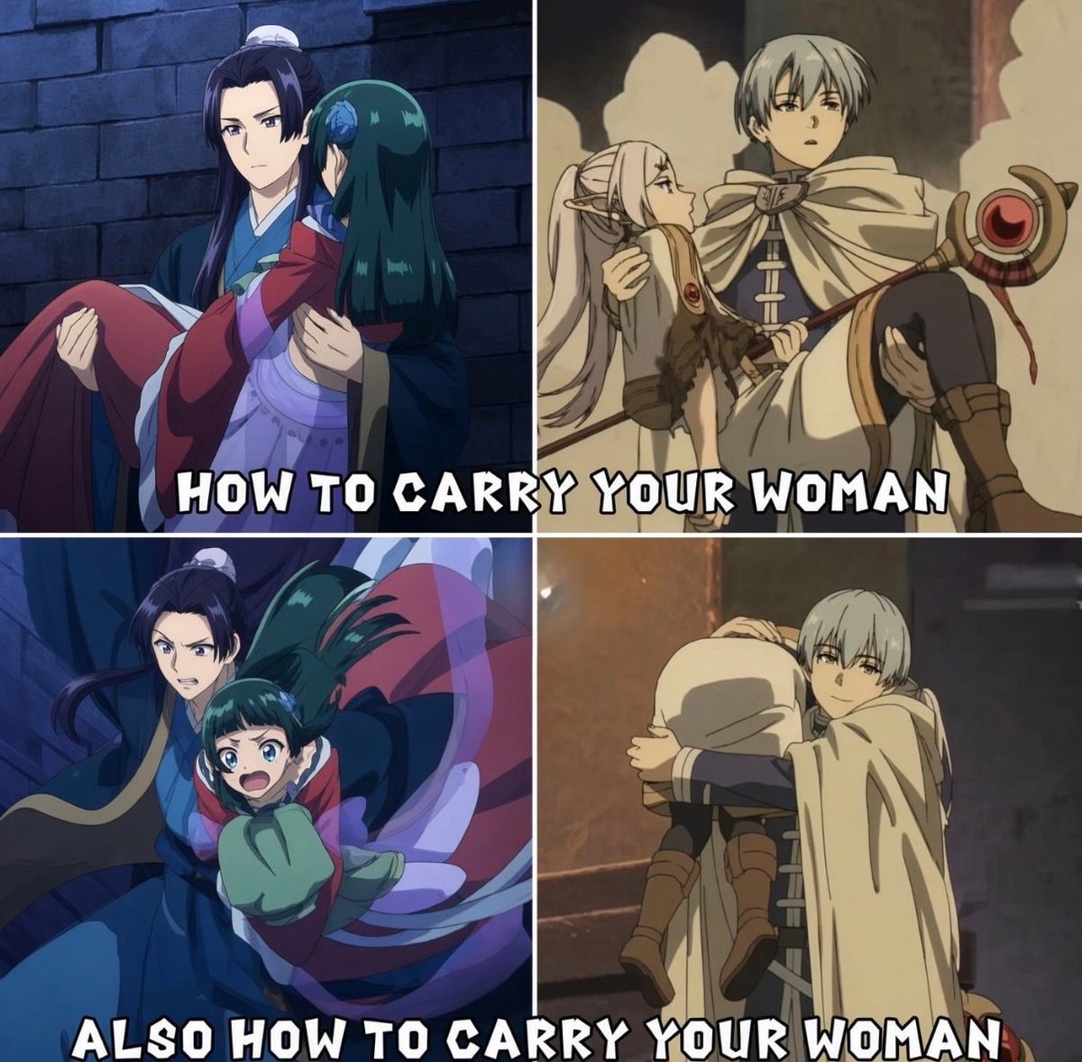 anime carrying meme