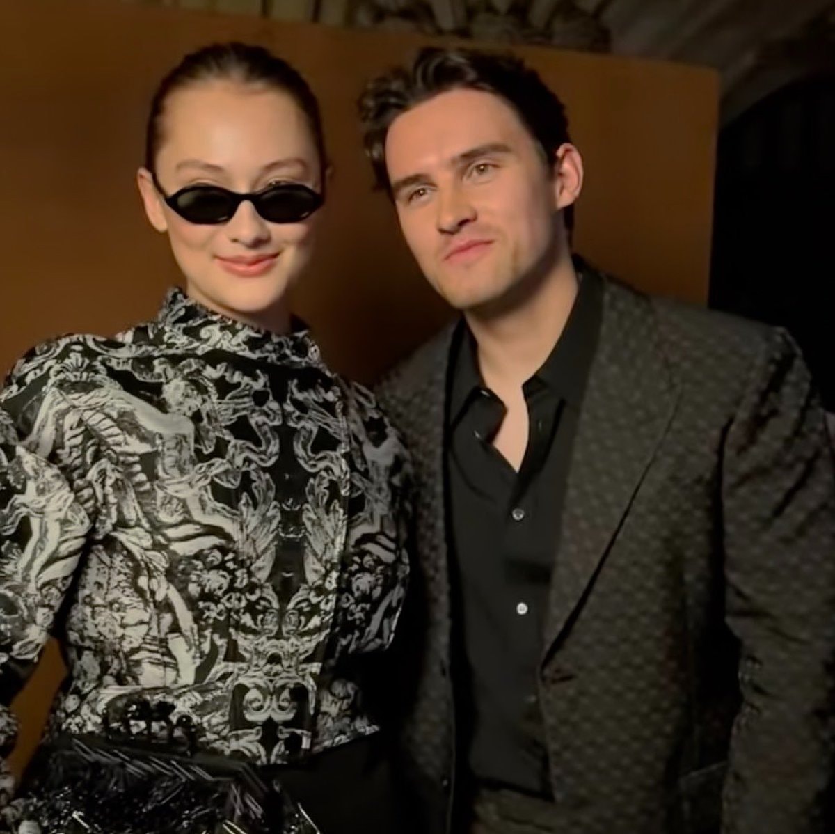 Lola Tung and Michael Johnston at Alexander McQueen (photo 2 of 2)