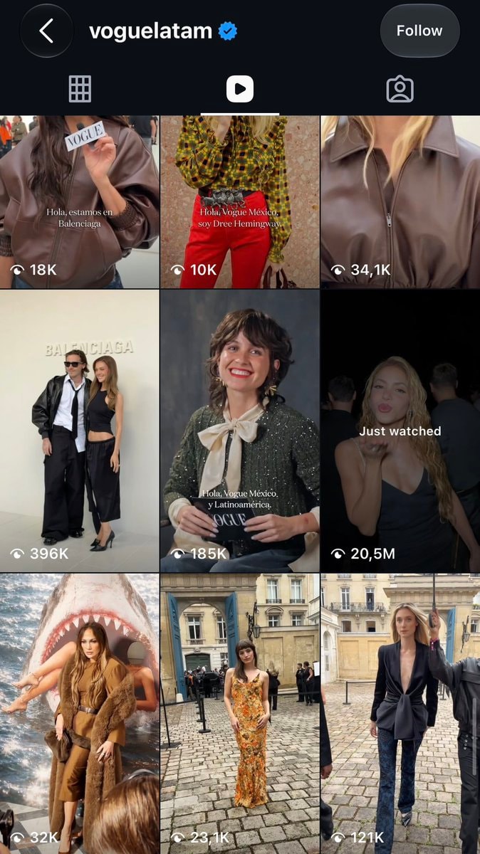 Vogue Latin America grid Vogue Latin America grid
