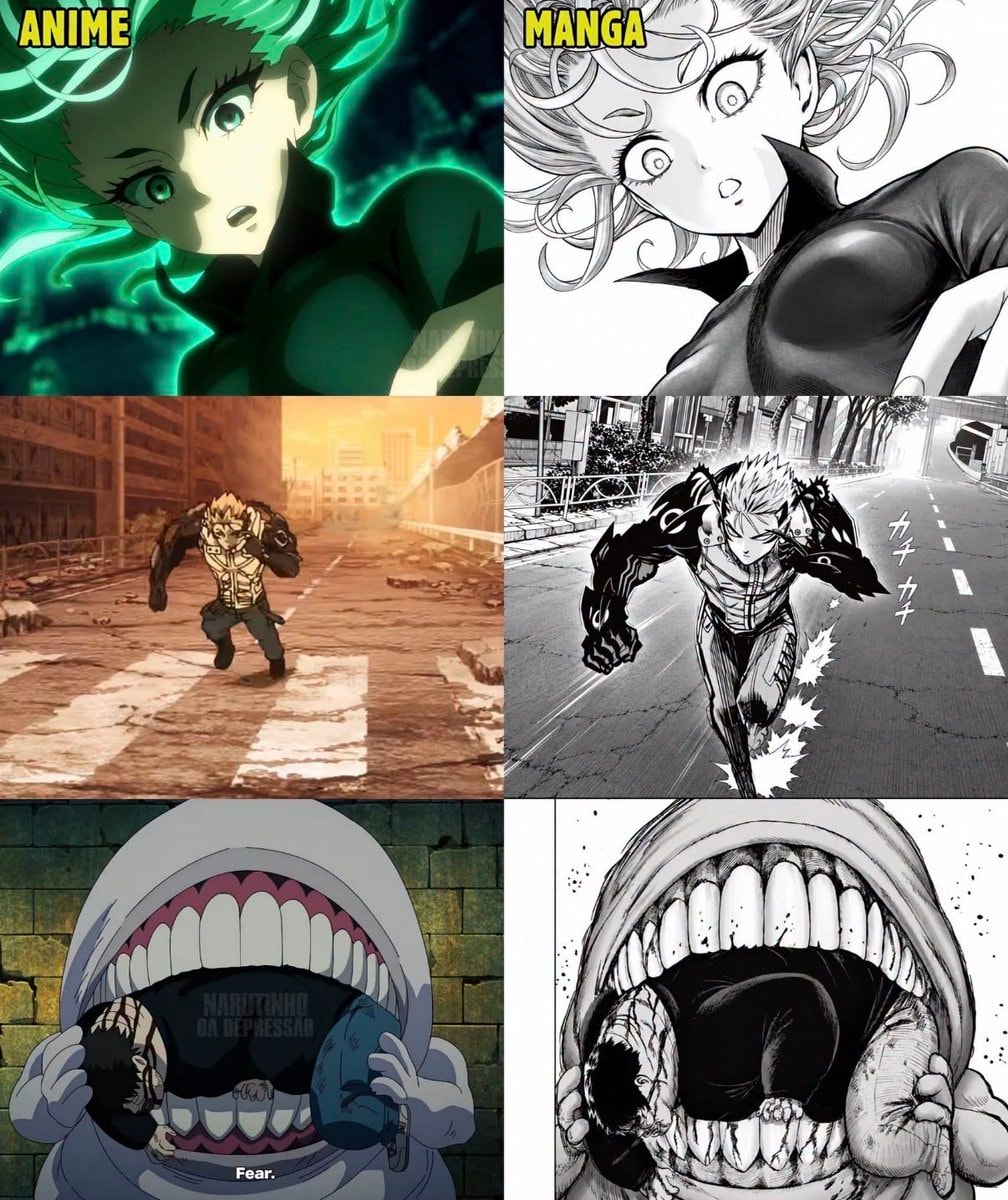 One-Punch Man trailer vs manga