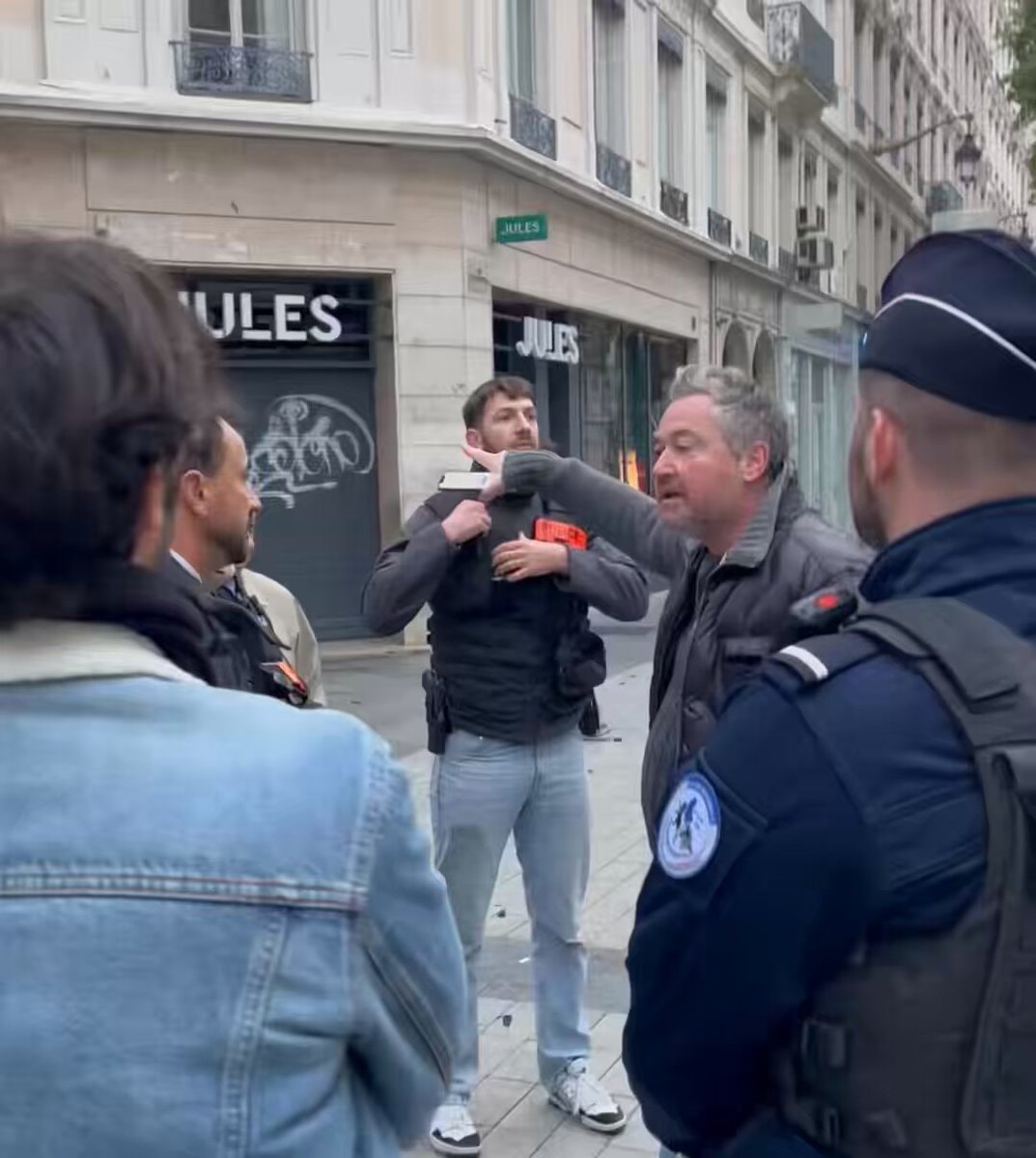 Lyon riots business owners confront mayor