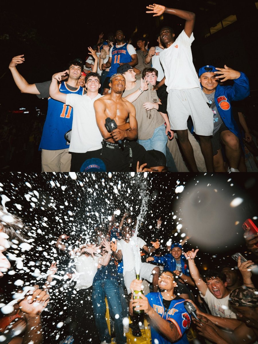 Knicks fans celebrate title win on street (photo 2 of 4)
