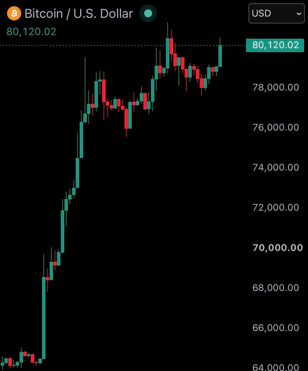 Bitcoin price chart