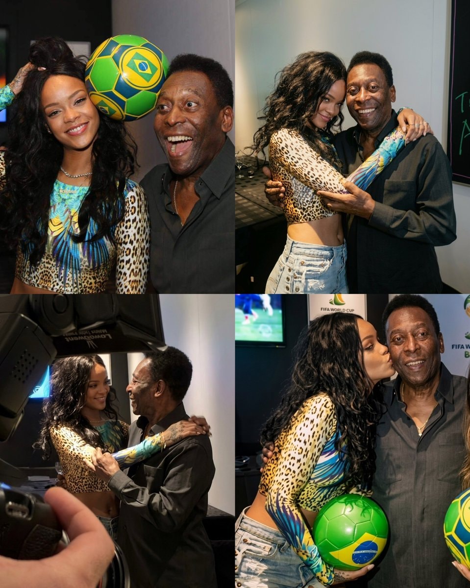 Rihanna Pelé Rio 2014