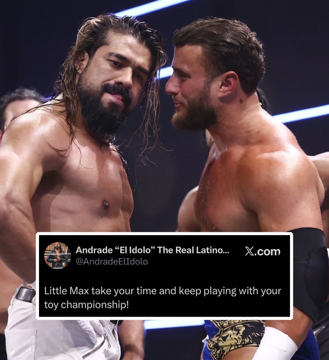 Andrade El Idolo MJF AEW WrestleDream Andrade El Idolo MJF AEW WrestleDream