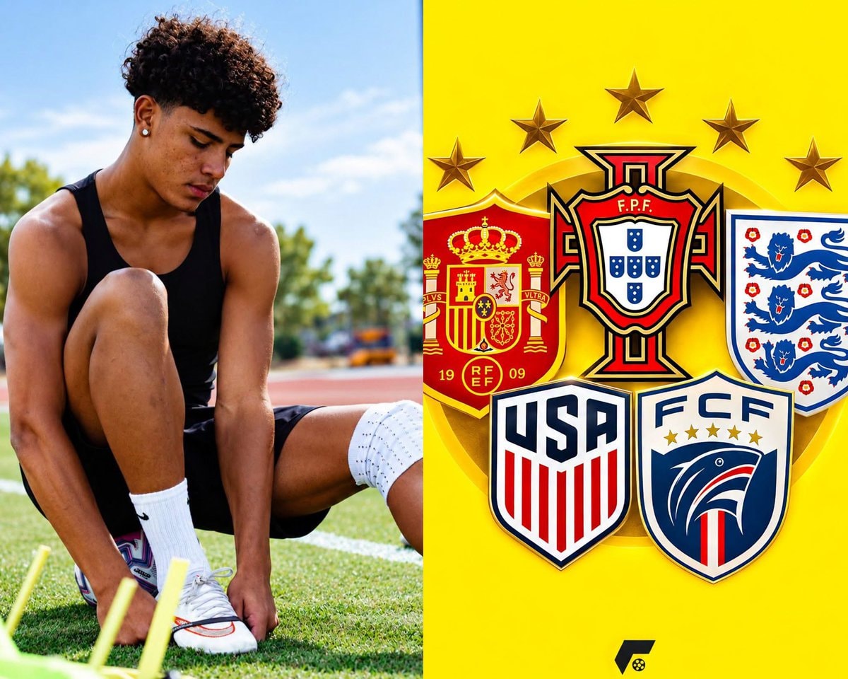 Cristiano Ronaldo Jr national team options