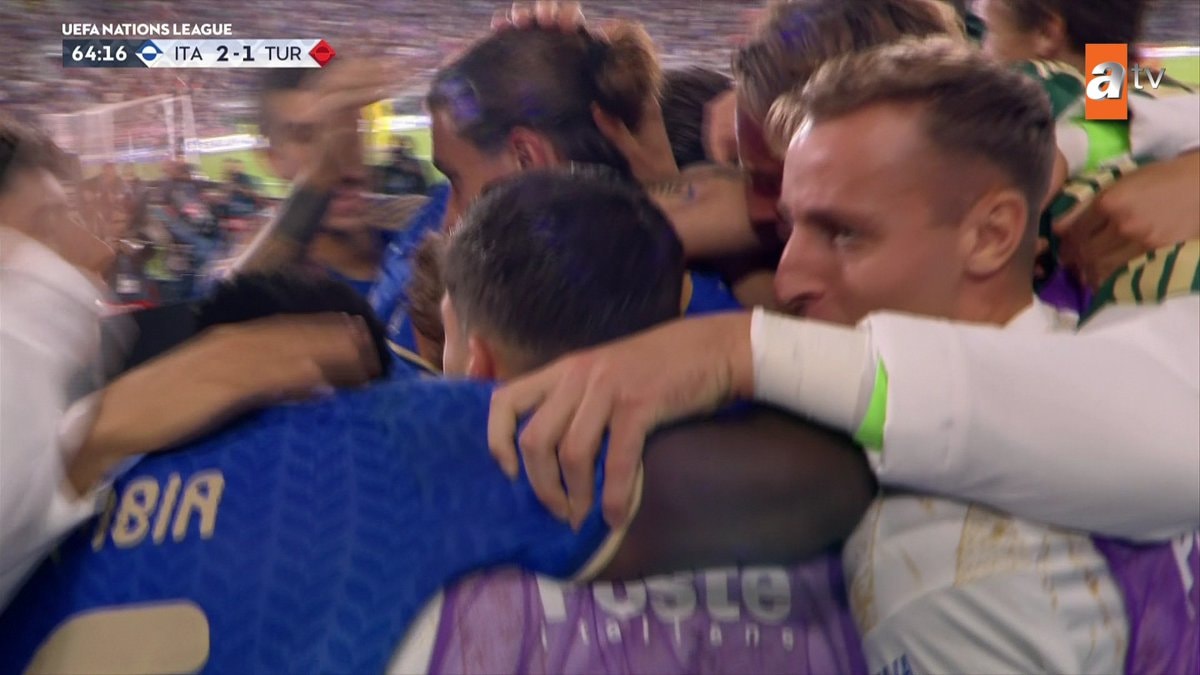 Riccardo Calafiori goal for Italy