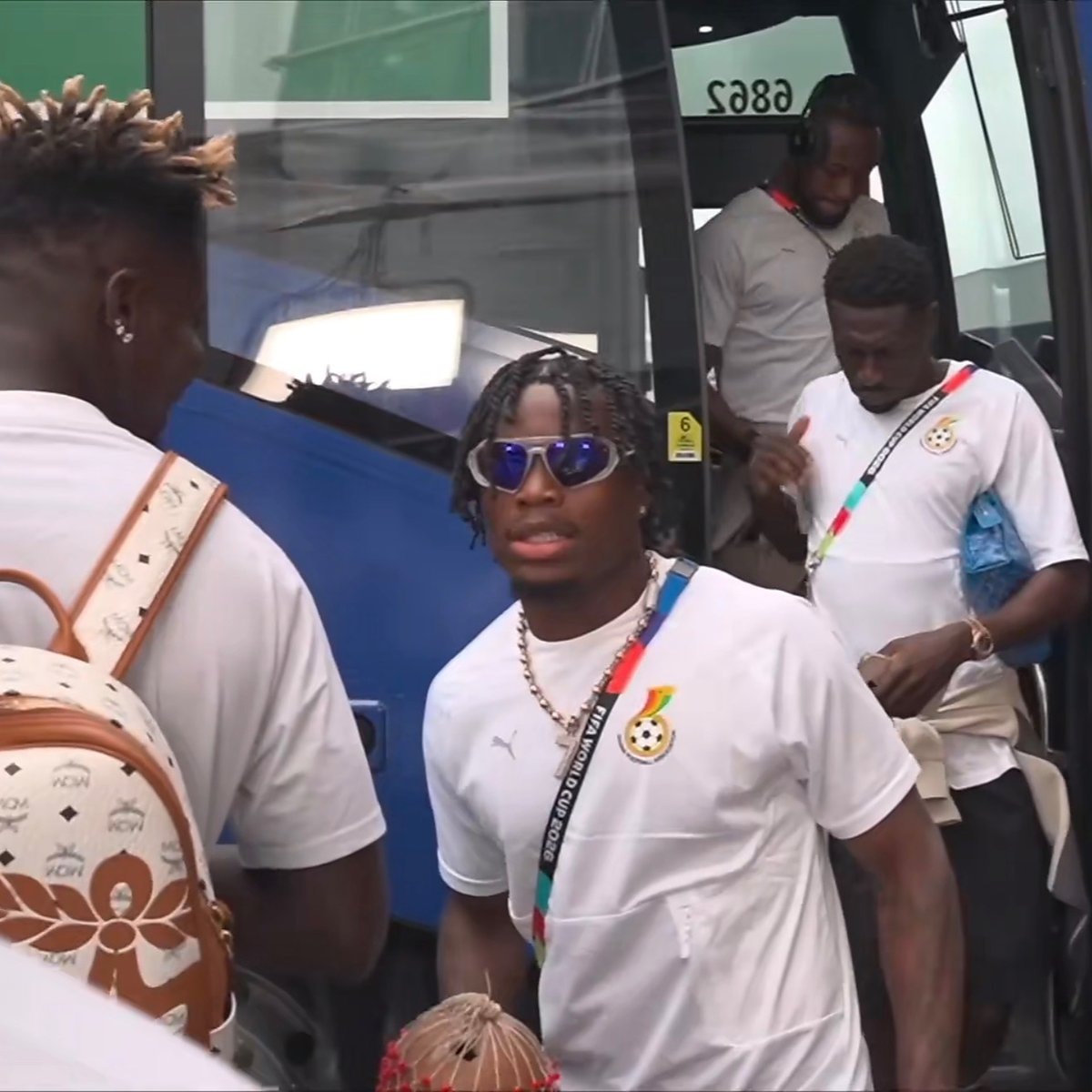 Ghana Black Stars arrive at stadium for England friendly 🔥