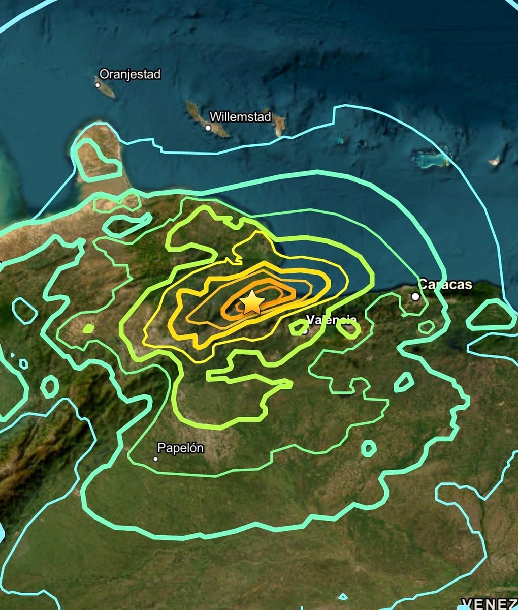 Venezuela earthquake map (photo 1 of 4)