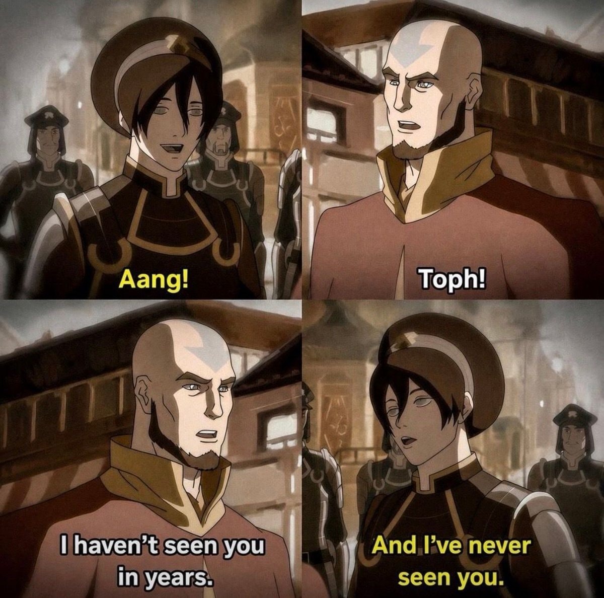 Avatar: The Last Airbender Toph Aang meme