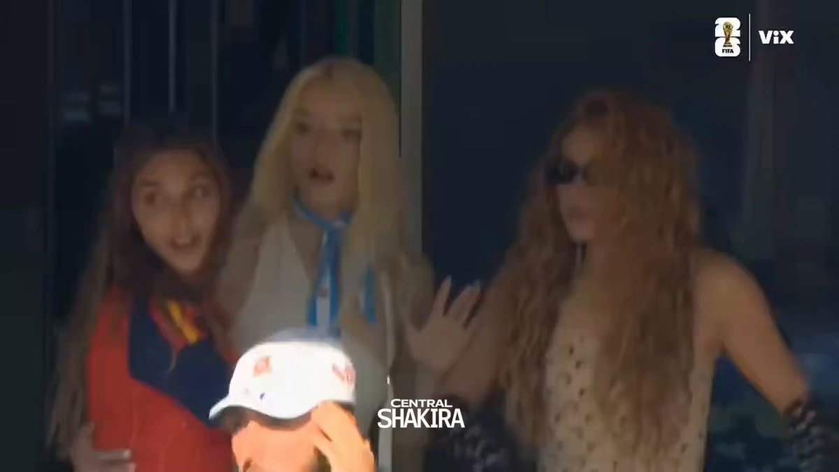 Shakira Spain goal reaction World Cup 2026