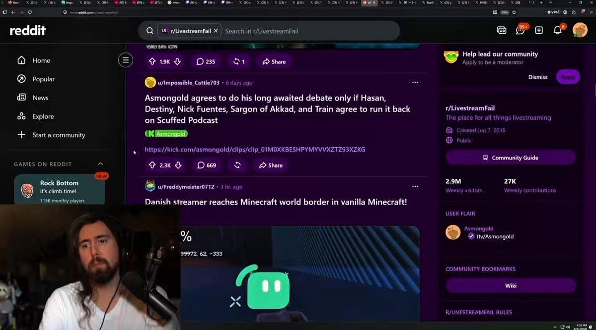 Asmongold on Discord calls and Scuffed Podcast Asmongold on Discord calls and Scuffed Podcast