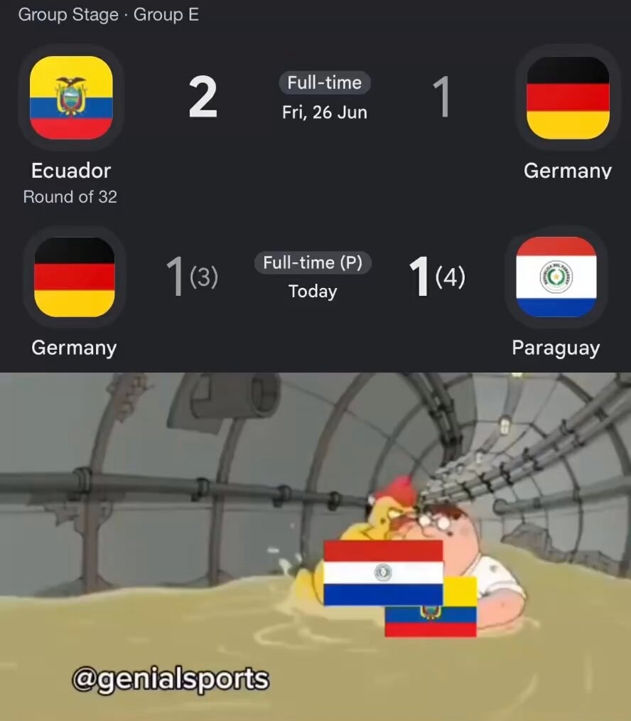 South America vs Germany meme