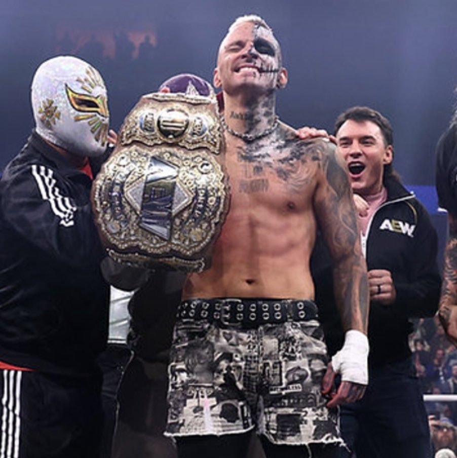 Darby Allin AEW World Champion celebration