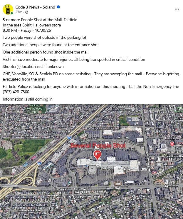 Solano Town Center shooting report