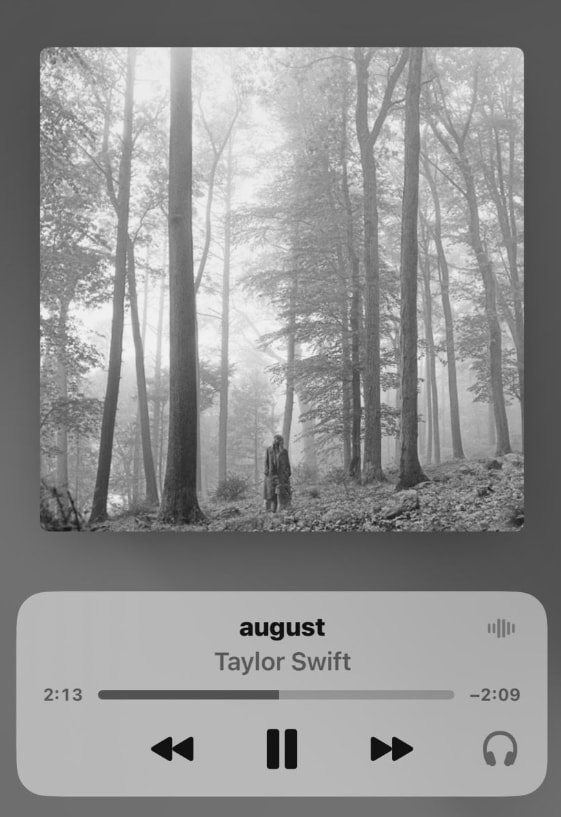 Taylor Swift august lyrics (photo 2 of 2)