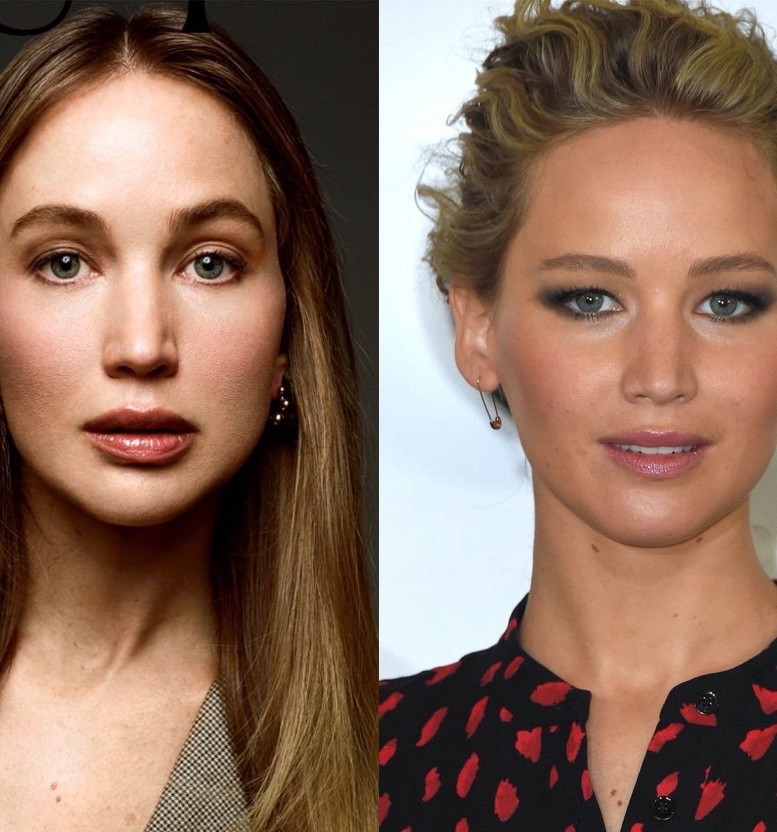 Jennifer Lawrence style comparison