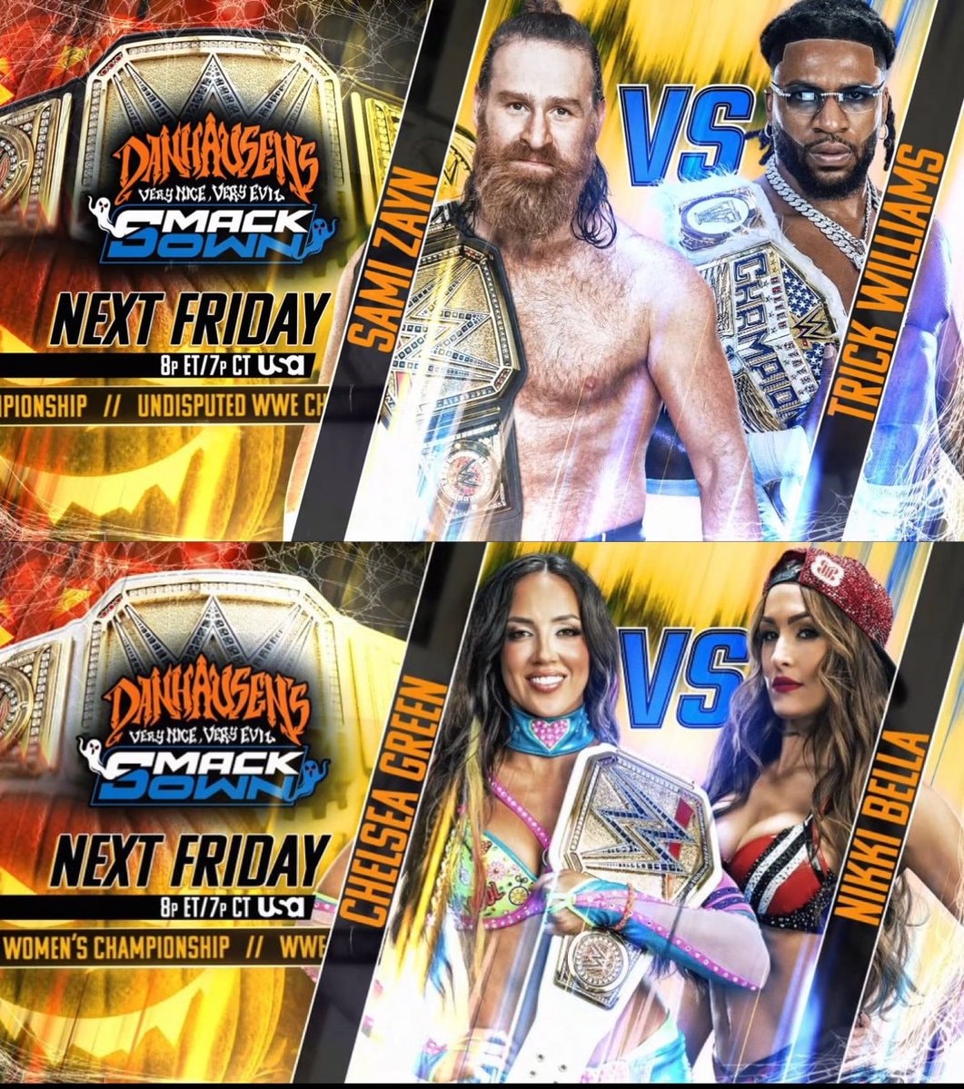 Sami Zayn vs Trick Williams SmackDown title match