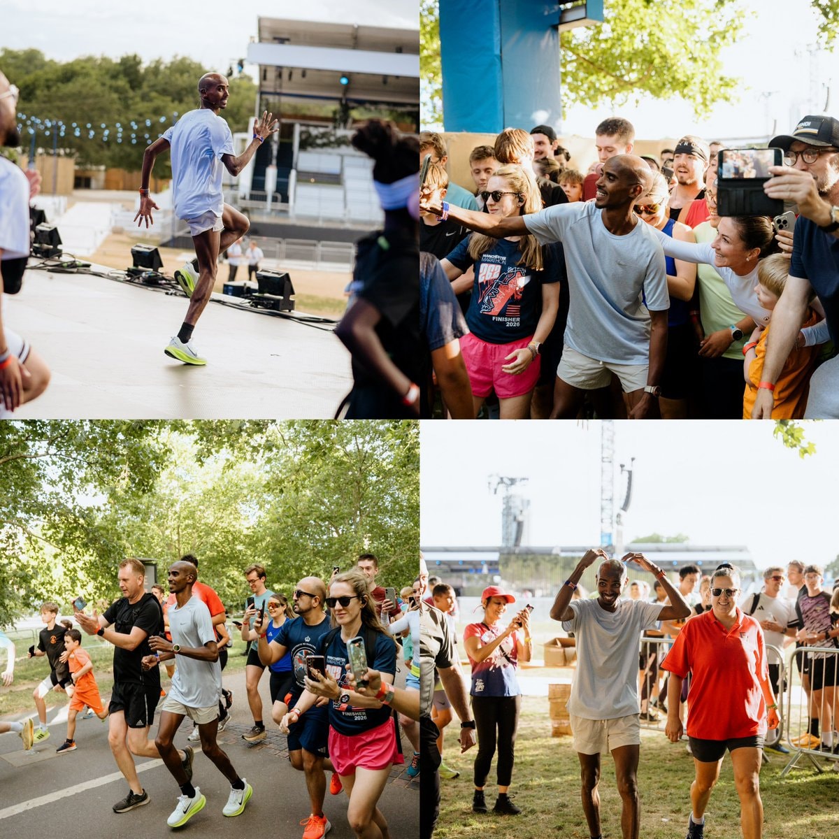 Mo Farah BST Hyde Park 3km run (photo 2 of 2)
