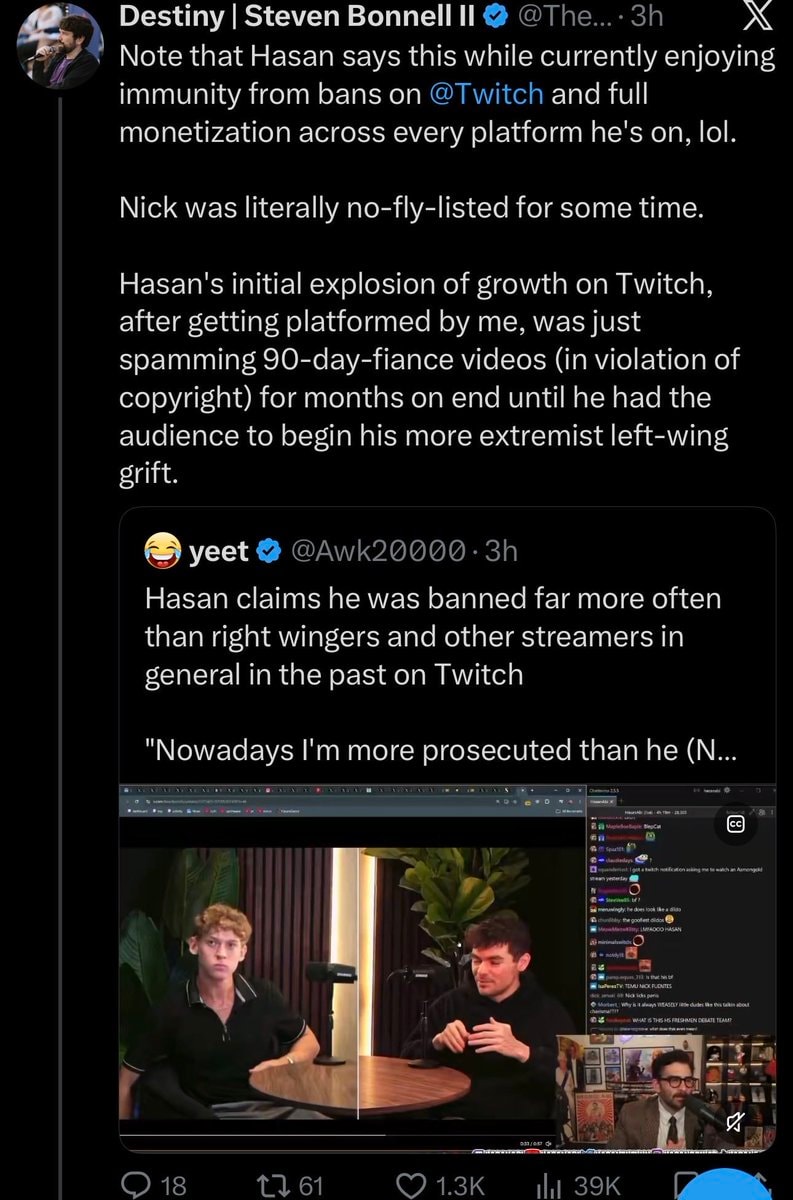 Destiny calls out Fear& and Hasan Piker (photo 2 of 3) Destiny calls out Fear& and Hasan Piker (photo 2 of 3)