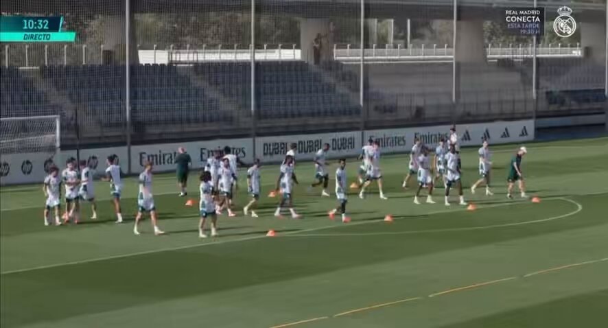 Tchouaméni Endrick Pitarch back in training