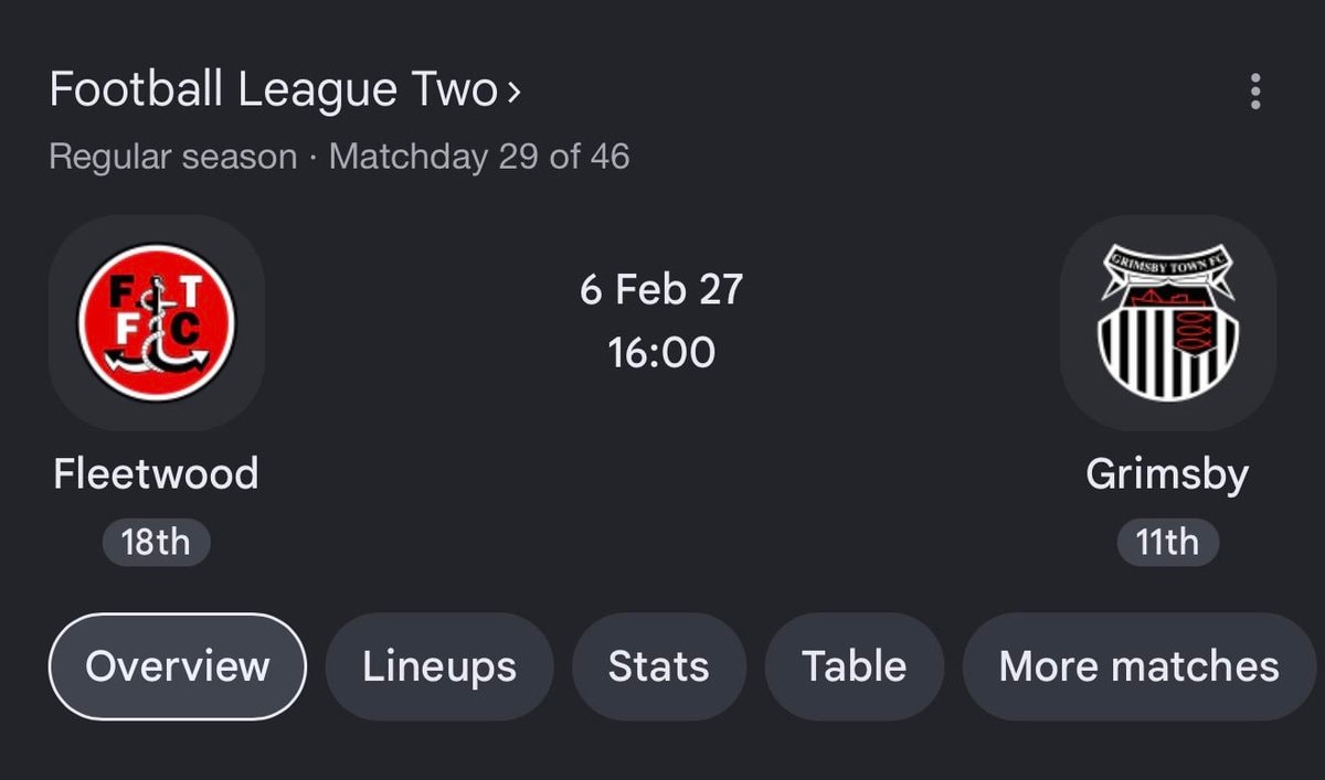 El Clásico match listing