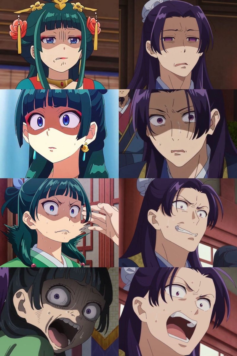 anime characters reaction