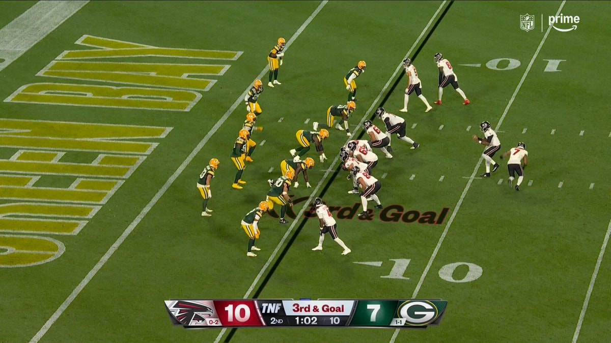 Falcons vs Green Bay halftime score