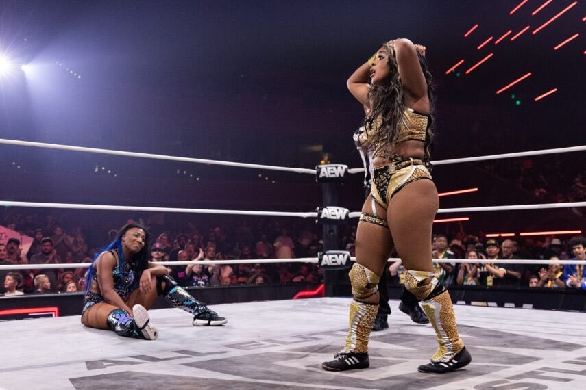 Athena Maya World AEW contract moment