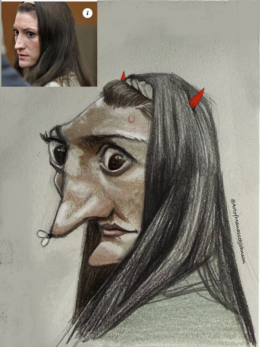 caricature of a woman
