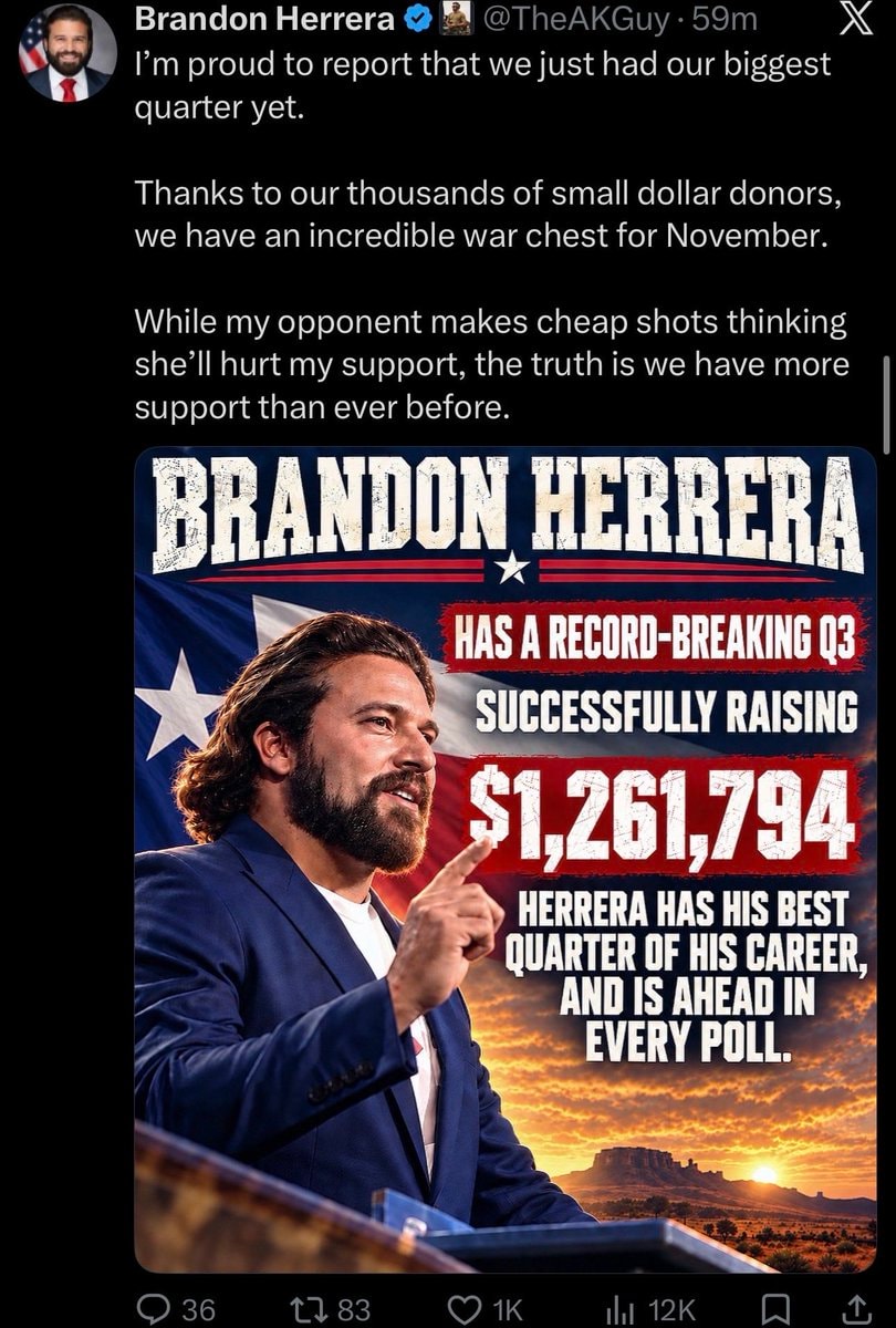 Brandon Herrera fundraising