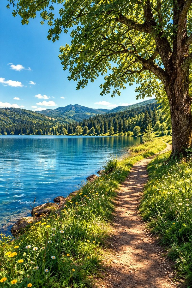 dirt path blue lake dirt path blue lake