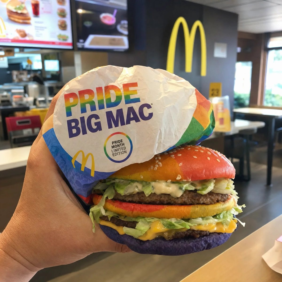 McDonald's Pride Big Mac limited edition McDonald's Pride Big Mac limited edition