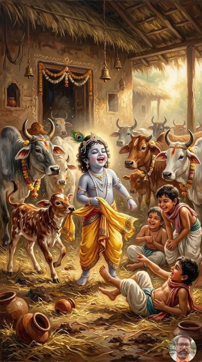 Krishna with cows