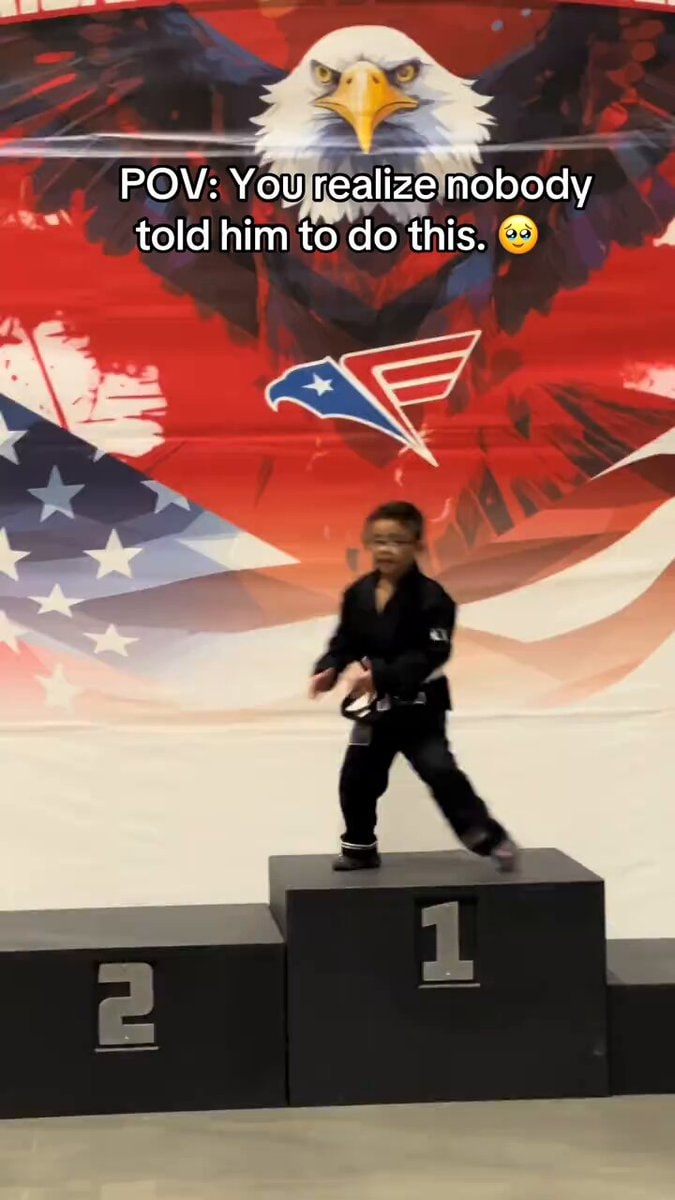 Young karate athlete inclusion moment